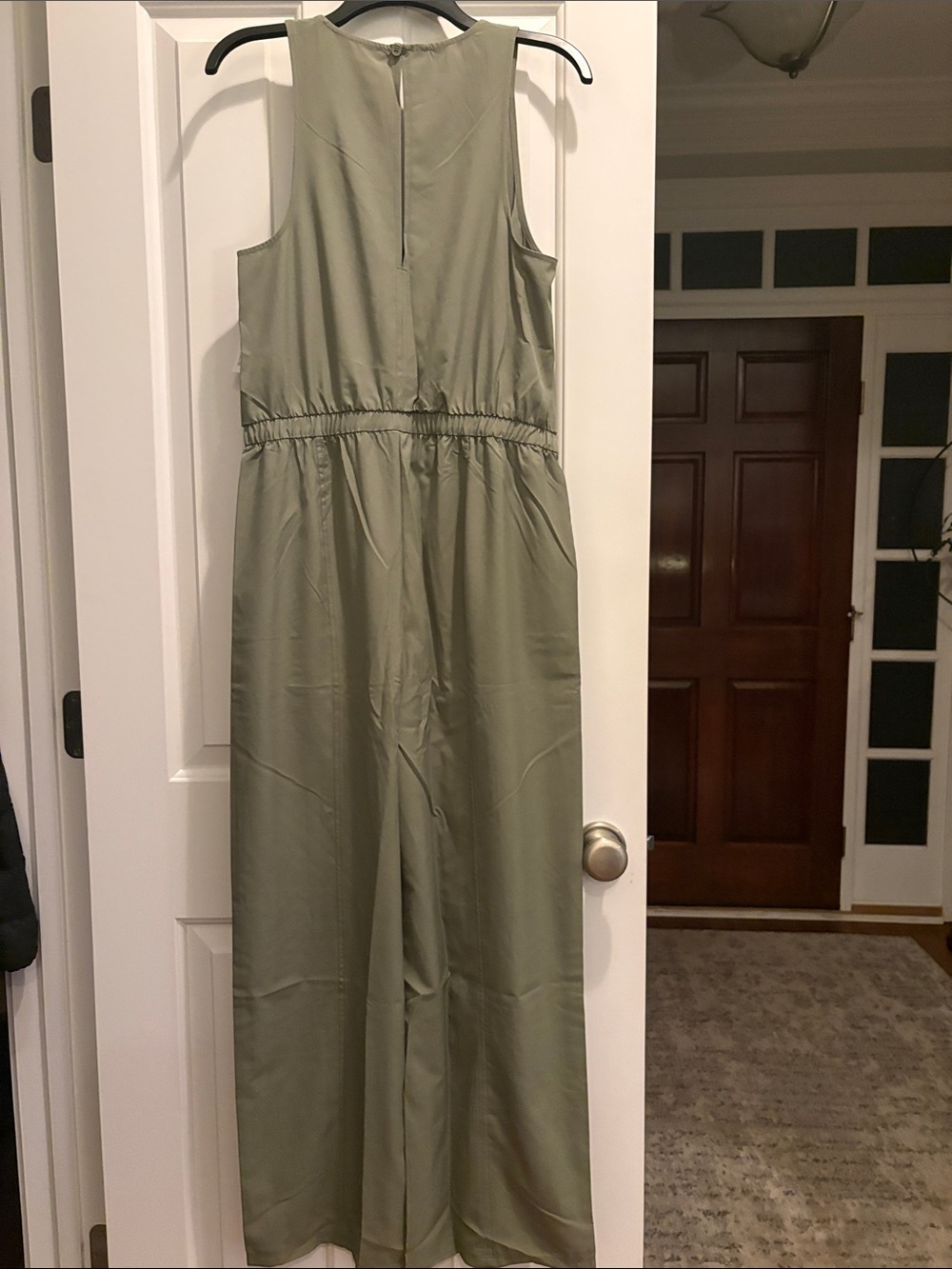 Two Old Navy Stretch Tech Jumpsuits, Sage green, light pink, size M, NWT - Picture 5 of 10